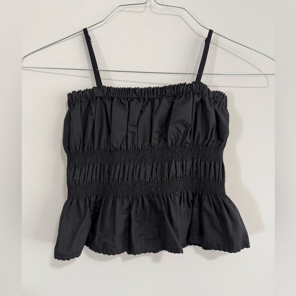 Katie J NYC Black Bow Tank Top. Size S (14-16). Pristine Condition.